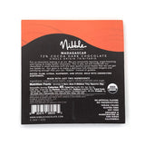 Nibble Chocolate Madagascar 72% | 3 Pack | Certified Organic | Vegan | 2 Ingredients | Gluten & Soy Free |