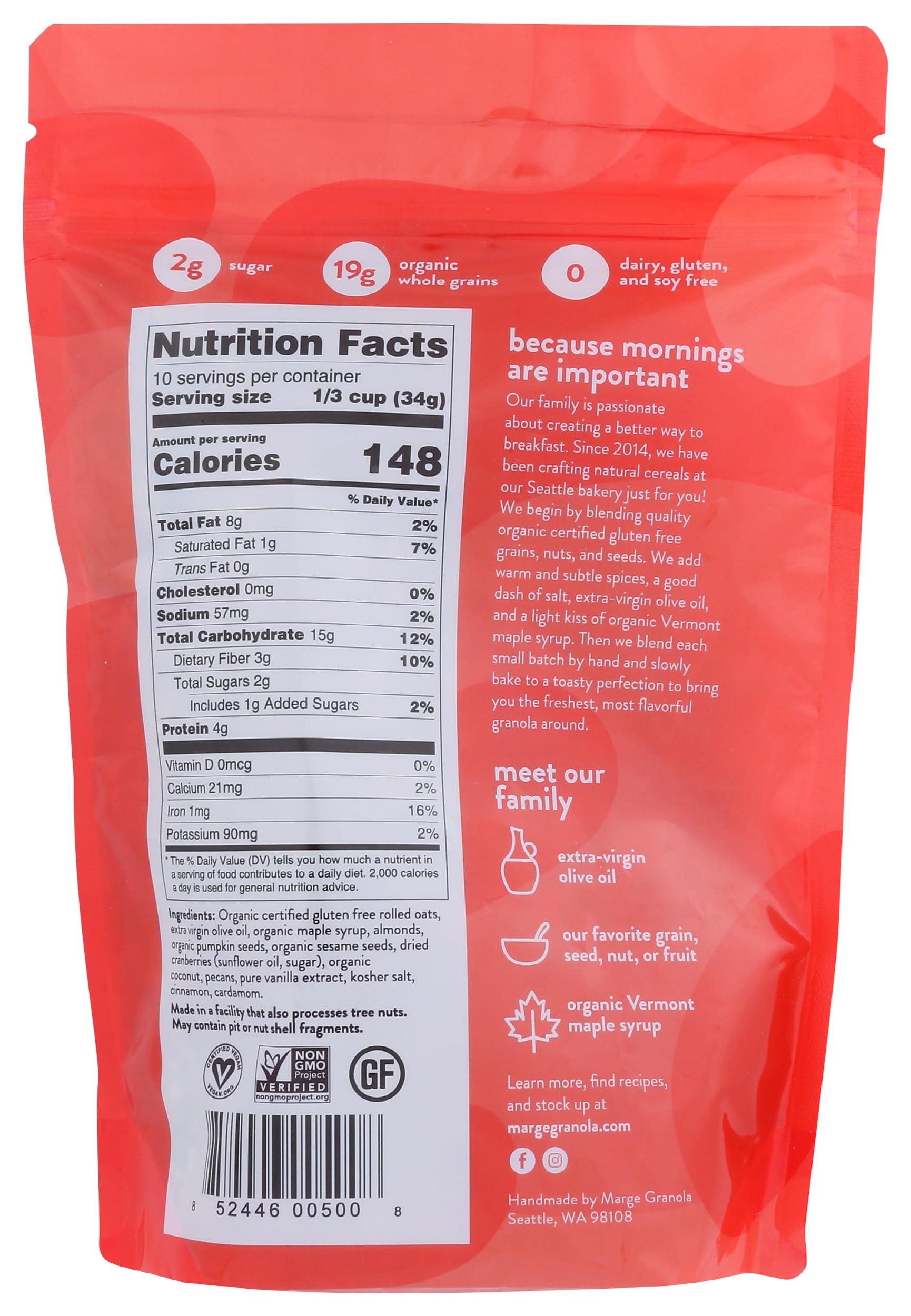 Marge Granola, Granola Marge Original, 12 Ounce