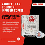 Fire Department Coffee - Vanilla Bourbon Coffee K Cups - Gives Back to Firefighters - Premium Vanilla Bean Bourbon Infused Pods - Non-Alcoholic