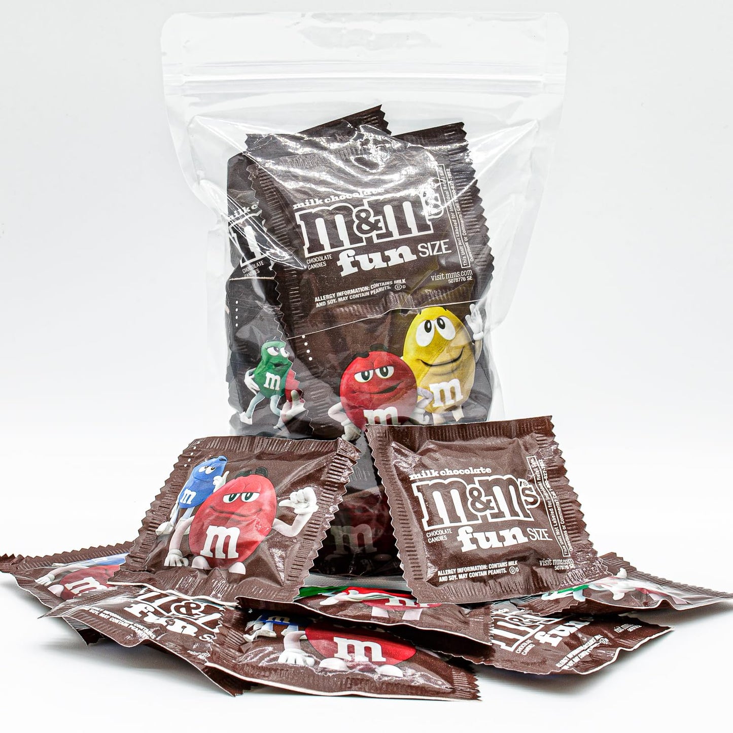 Milk Chocolate Candy 1 lb - Bulk Bag, Fun Size, Individually Wrapped Pack