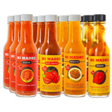 Mi Madre Hot Sauce from Puerto Rico, Four Flavor Variety, Guava, Hot Sauce, Passion Fruit, and Pique, 5 Ounce (Pack of 12)