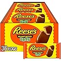 REESE'S Milk Chocolate Peanut Butter Eggs, Easter Basket Easter Candy Packs, 1.2 oz (36 Count)