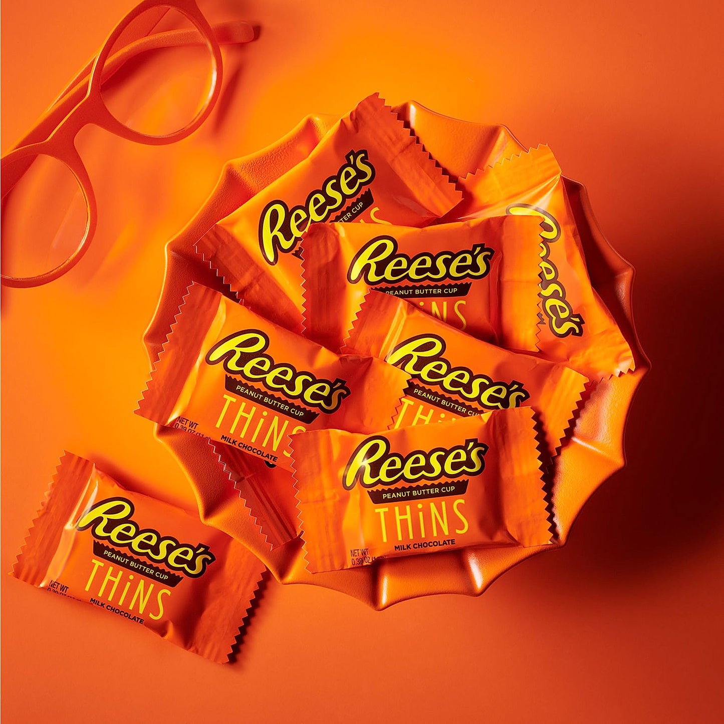 Reese's Thins, Milk Chocolate Peanut Butter Cups, Candy Share Pack, 7.4 Ounce