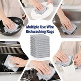 wenbbleyii 36 Pcs New Upgrade 3-Layer Wire Dishwashing Rags Non-Scratch Multipurpose Metal Dish Cloth No Scratches and Odor for Wet and Dry Kitchen