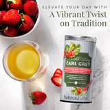 The Republic of Tea - All Day Earl Grey® Strawberry Rhubarb Green Tea, Naturally Caffeinated, 36 Tea Bags