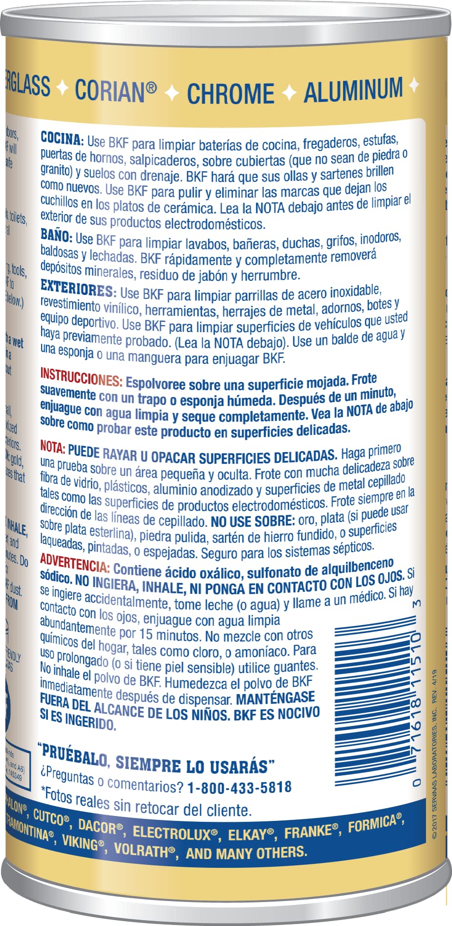 Bar Keepers Friend Powdered Cleanser 12-Ounces (1-Pack) (Packaging May Vary)