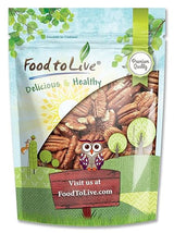 Food to Live - Pecan Halves, 1.5 Pounds Raw Pecan Nuts, Large Size, Unsalted, Unsweetened, Vegan, Kosher, Shelled, Bulk. Good source of Magnesium
