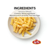 La Fe Rotini Pasta 16oz - 3 Pack - Unenriched Semolina Wheat Italian Pasta Rotini Noodles - Cholesterol & Sodium Free