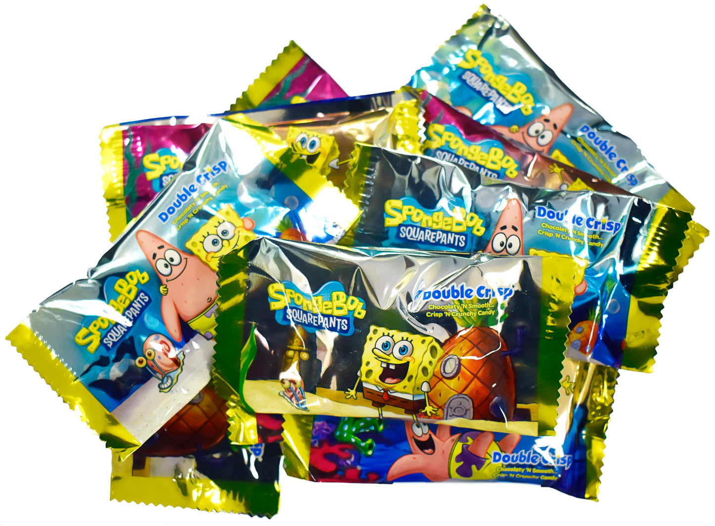 R. M. Palmer Milk Chocolate SpongeBob SquarePants Mini Cartoon Characters, Crisp and Crunchy Candy, Individually Wrapped, Making Candy Fun Since 1948