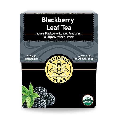 Buddha Teas Organic Blackberry Leaf Tea - OU Kosher, USDA Organic, CCOF, 18 Bleach-Free Tea Bag