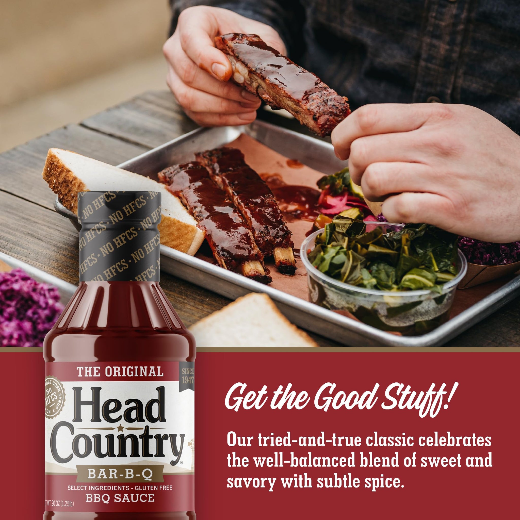 Head Country Bar-B-Q Sauce, Original, 20 Ounce (Pack of 6)