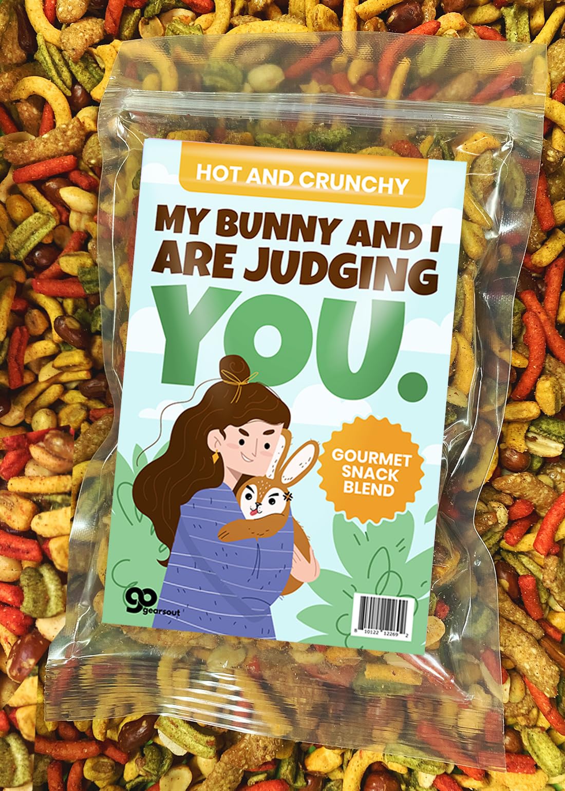 Irresistible My Bunny and I Judge You Trail Mix - Nutty Snack Blend with Premium Ingredients for Healthy Snacking Pleasure