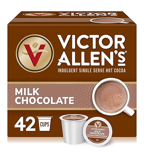 Victor Allen's Milk Chocolate Hot Cocoa, 42 Count, Single Serve K-Cup Pods for Keurig K-Cup Brewers