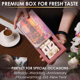 Turkish Delights Candy Gift Box - Assorted Turkish Delight Lokum, Traditional Turkish Food Sweet, Gourmet Lokum Candy, 7.05 oz (200g) (Hazelnut