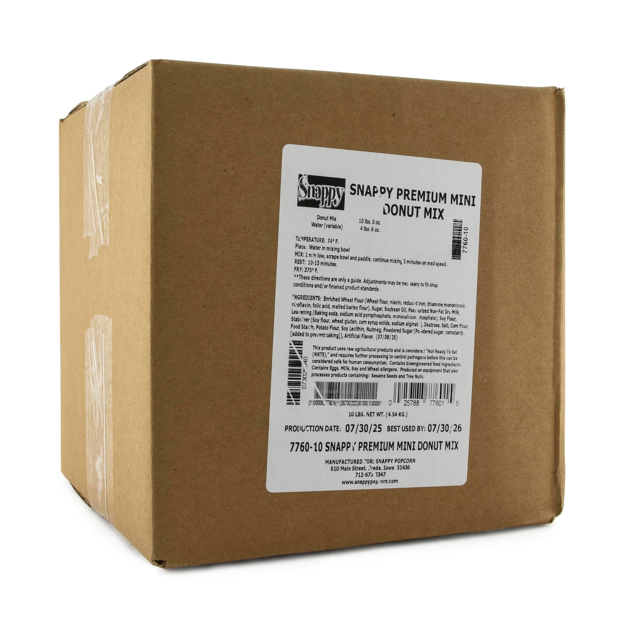 Snappy Premium Donut Mix, Light and Fluffy Mini Donuts, 10 lbs