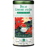 The Republic of Tea - Decaf Comfort and Joy Tea Tin, Decaffeinated, 50 Tea Bags
