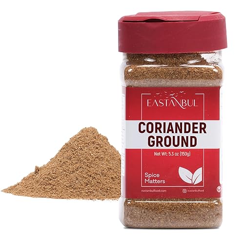Eastanbul Coriander Ground, 5.29oz, Ground Coriander from Best Seed Selection, Semilla de Cilantro, Cilantro Seed Powder, Natural, Vegan, Gluten Free