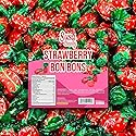 Susa Candy Strawberry Filled Bon Bons | 1 Pound Bag | Hard Candy - Approx. 60 Count