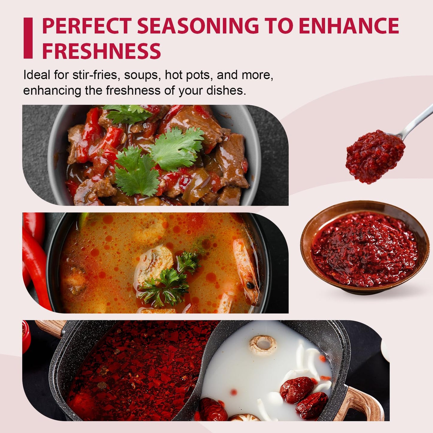 Soeos Sichuan Broad Bean Paste with Chili Oil, 13 oz (366g), Hongyou Doubanjiang, Authentic Chinese Cooking Condiment, Bold & Savory Flavor