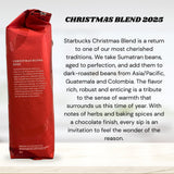 Starbucks Christmas Blend Whole Bean Coffee 16oz, Dark Roast 100% Arabica, Rich Spiced Chocolate & Spruce Notes, Limited Holiday Edition, Bold