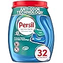 Persil Ultra Pacs Activewear Clean Laundry Detergent, 32 Count, No Mess, Single-Dose Laundry Soap, Helps Fight Stains & Odor, All Machine Types