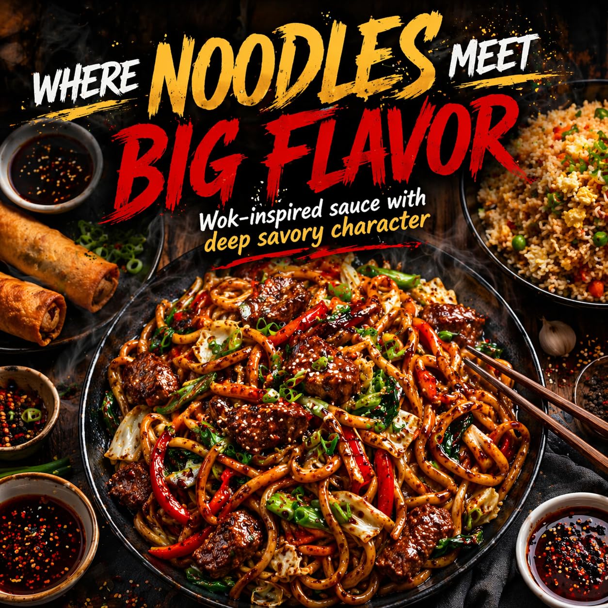 Legend Cookhouse Chinese Lo Mein Sauce, Chow Mein Stir Fry Sauce for Noodles, Fried Rice, Vegetables, Chicken, Beef & Shrimp, Authentic Guyanese