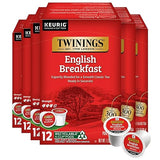 Twinings English Breakfast Black Tea 72 K-Cup Pods for Keurig, 12 Count (Pack of 6) Smooth, Flavourful, Robust, Caffeinated, Enjoy Hot or Iced