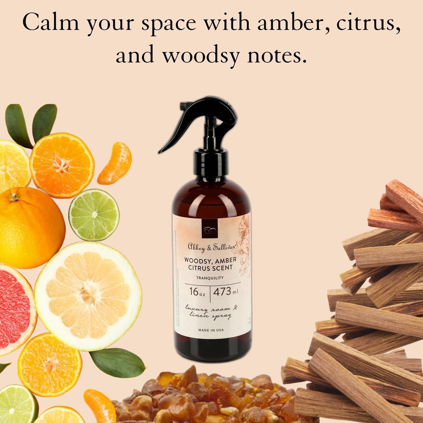 Abbey & Sullivan Linen Spray, Tranquility, 16 oz