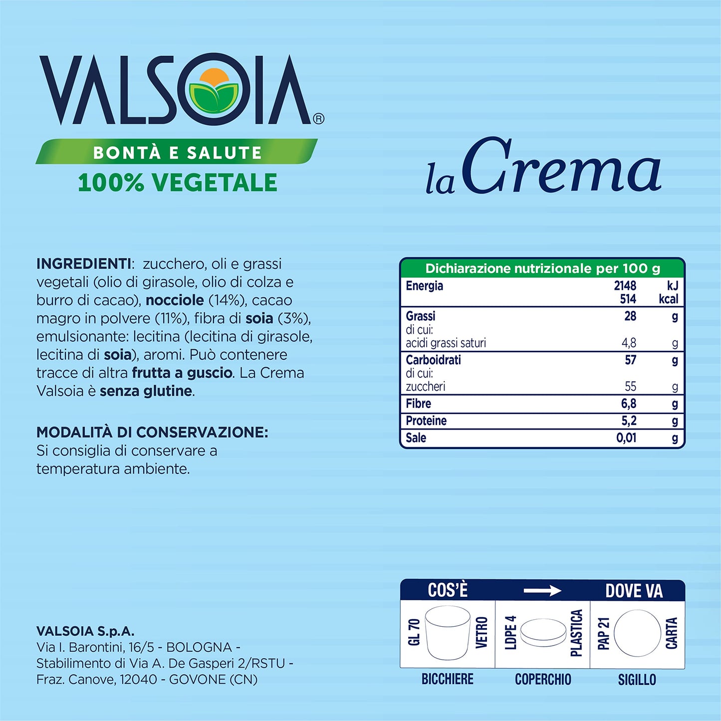 Valsoia Crema Spalmabile, 200g