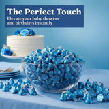 Hershey.sKisses Cookies and Cream Chocolate in Blue Foil - 1LB Resealable Pouch (Aprox 100pcs) - Individually Wrapped White Creme Candy for Baby
