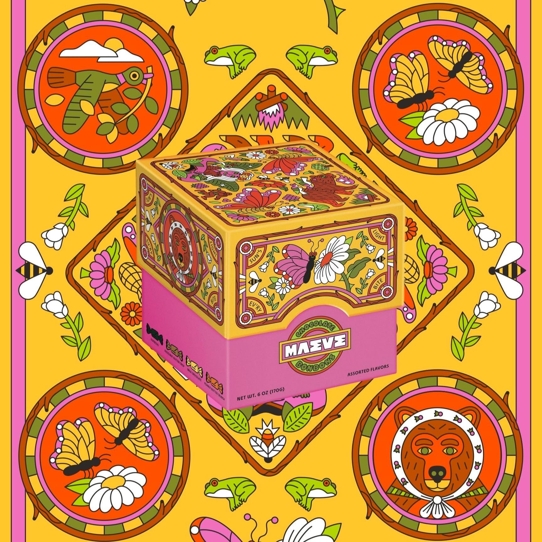 Maeve Chocolate Sun's Light Bonbon Box (6oz)