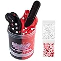 Geladough Non-Slime Butter Cloud Dough - Black Cherry & Strawberry Scented Sensory Dough, Non-Sticky No-Residue Putty with Mix-Ins & Spoon, Net Weight