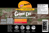 Dizzy Pig Game On! Wild Game Gourmet Seasoning Rub (8oz Shaker) - Seasons 30+lbs of Food - Hand Made in the USA - MSG Free, Gluten Free