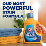 ARM & HAMMER Deep Clean Stain Formula Laundry Detergent Power Paks, Sparkling Clean Scent, 32 Count, 32 Loads