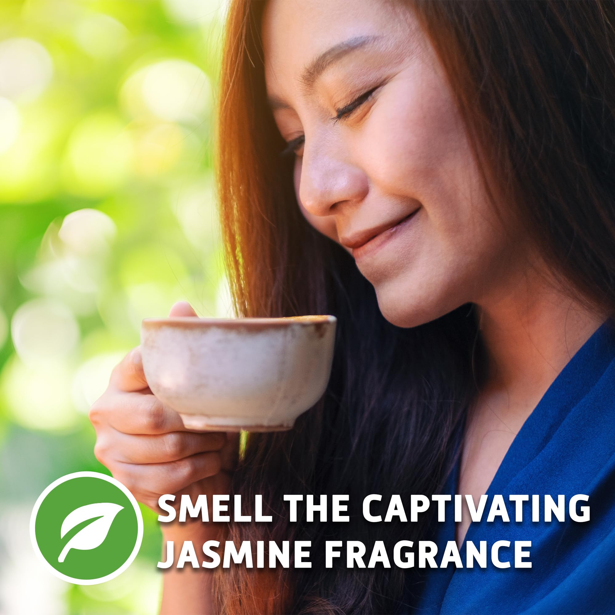 Sou Zen Jasmine Green Tea Loose Leaf Blend, 4oz | Green Tea Leaves with Jasmine Flowers | Fragrant Loose Leaf Jasmine Tea | Resealable Pouch | No
