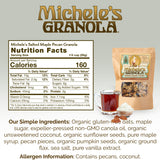 Michele's Granola Salted Maple Pecan, Gluten-Free & Non-GMO, 12 Ounce, Pack of 6