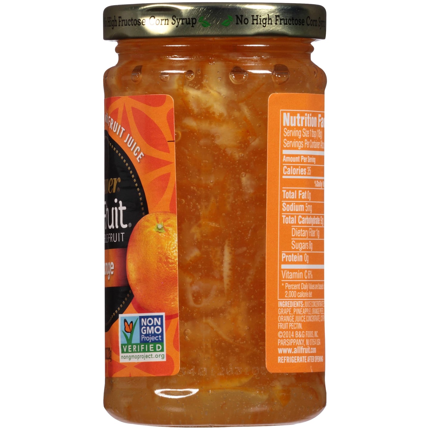 Polaner All Fruit Spreadable Fruit, Orange, 10 Ounce