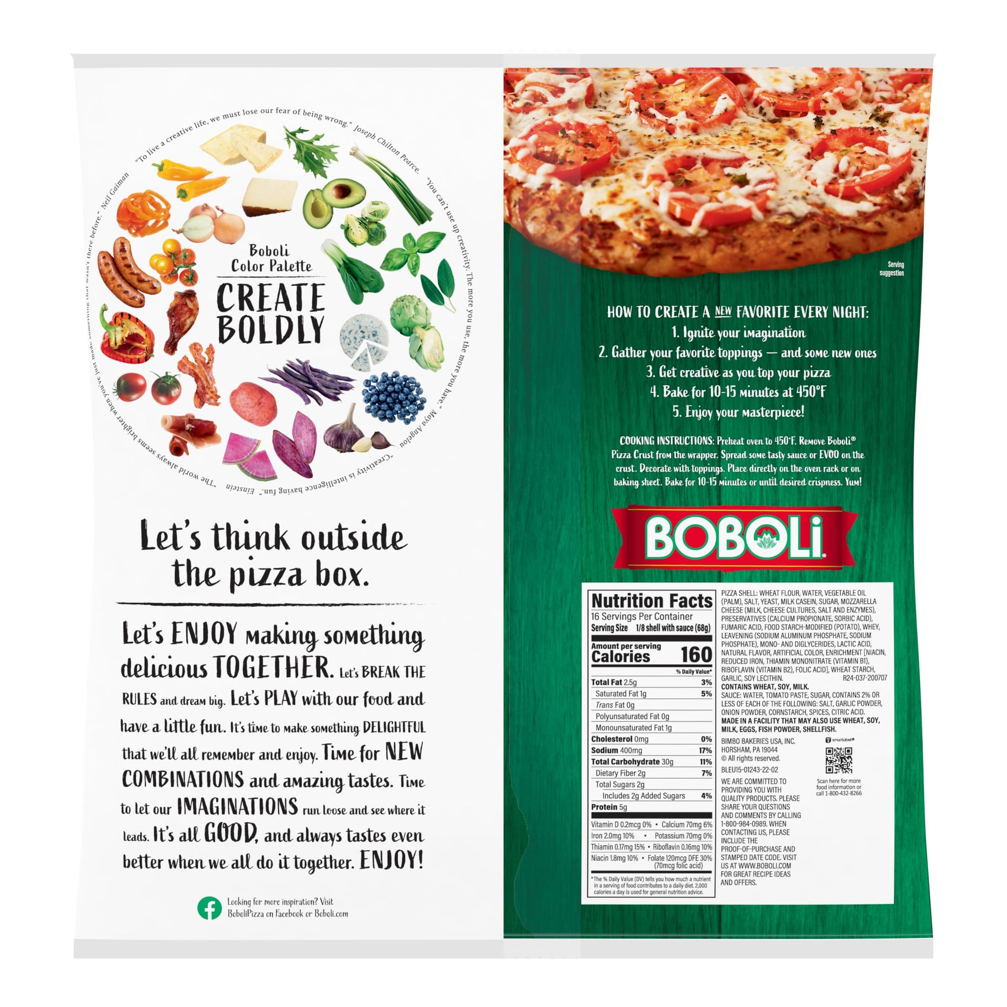 Boboli 12 Inch Twin Pack Pizza Crust, 2 count, 38 oz