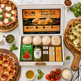 Pie Oh My Artisan Pizza Night Kit - 3 Pizza Dough Balls with Mozzarella, Tomato Basil Sauce, Pesto, Parmesan, Oregano & Hot Honey