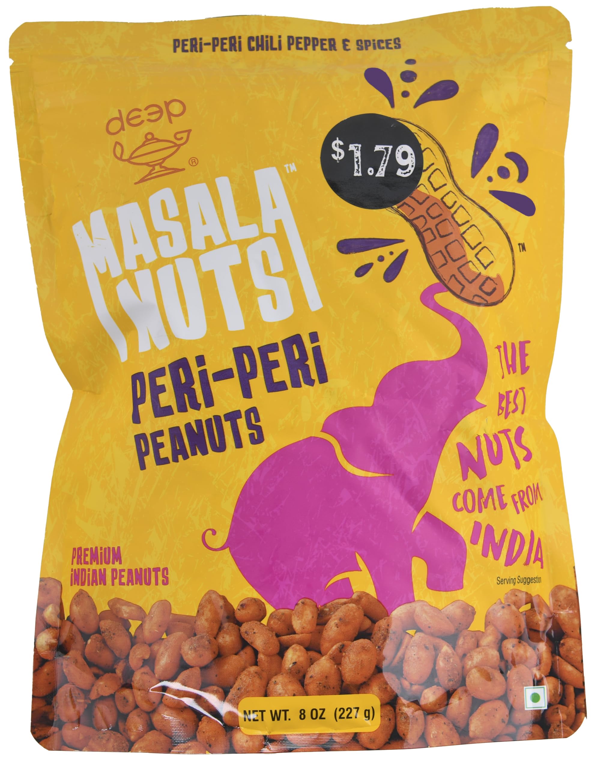 Masala Nuts Peri Peri Peanuts (8oz)