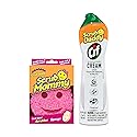 Scrub Daddy Scrub Mommy + Cif Cream All Purpose Cleaner, Original - Cleaning Supplies with Household Cleaning Cream & Non Scratch Sponge - Bathroom