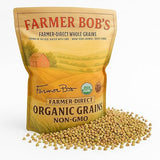 Farmer Bob's Organic Hulled Buckwheat Groats - USDA Organic, Non?GMO, Farmer?Direct, Glyphosate?Free, Gluten?Free Superfood trigo sarraceno organico Raw Buckwheat Groats 5 lb Storage Bulk Bag