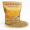 Farmer Bob's Organic Hulled Buckwheat Groats - USDA Organic, Non?GMO, Farmer?Direct, Glyphosate?Free, Gluten?Free Superfood trigo sarraceno organico Raw Buckwheat Groats 5 lb Storage Bulk Bag