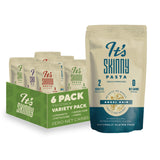 It’s Skinny Pasta Variety Pack - Spaghetti, Fettuccine, Angel Hair and Orzo, Low Carb, Gluten Free, Keto & Vegan-Friendly, Shirataki Konjac, 4.5