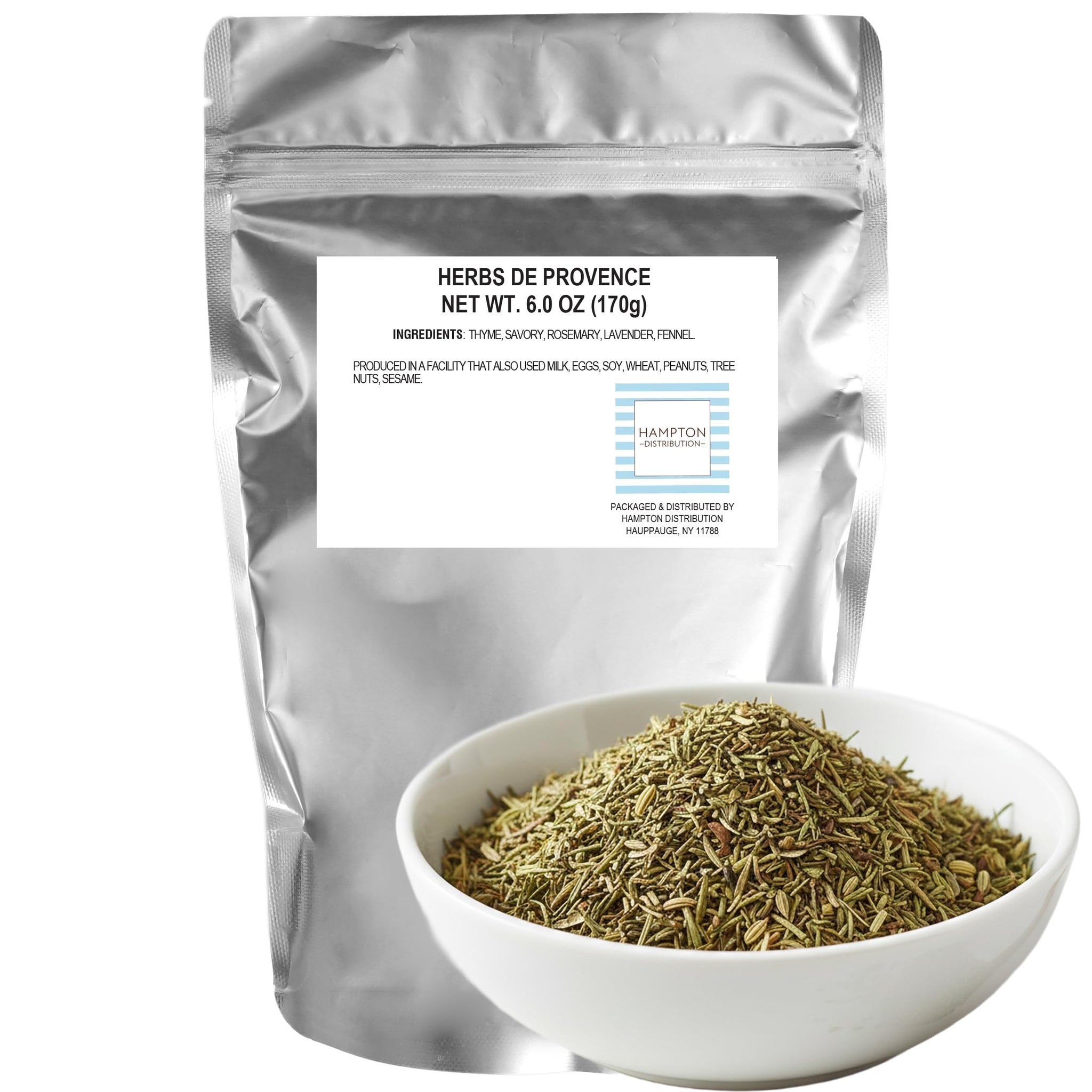 Herbs De Provence Seasoning, 6 Ounce Resealable Bag, Hampton Distribution