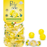 Perle di Sole Italian Lemon Drops Hard Candy Individually Wrapped (7.05 oz) Made with Essential Oils of Amalfi Coast P.G.I. Lemon - Italian Imported