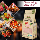 Himalayan Chef Himalayan Pink Salt, Fine Grain Bulk Size - 20 lbs, Kosher & Halal Certified, Natural & Chemical Free Rock Salt - Bag