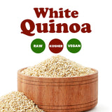 Food to Live White Quinoa, 12 Ounces- All Natural Whole Grain, Perfect for Salads, Soups, Quick and Easy to Cook, Meal Prep, Rice Substitute, Vegan, Kosher, Bulk