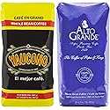 Alto Grande Medium-Dark Roast and Yaucono Medium Roast, Whole Bean Coffee, one bag of each, 2 Pound (Pack of 2)