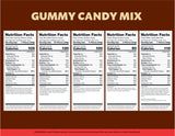 Gummy Candy Mix | 2-Pound Bag | Peach Rings, Pencil Bites, Neon Worms, Bottles, Belts | Sweet & Sour Gummies for Candy Buffets, Snacking, and Gifting